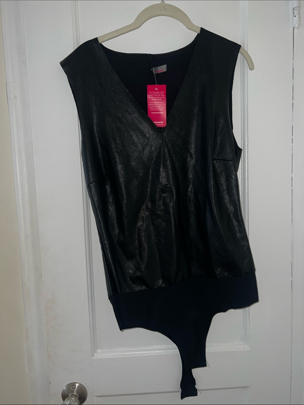 Commando faux leather body suit